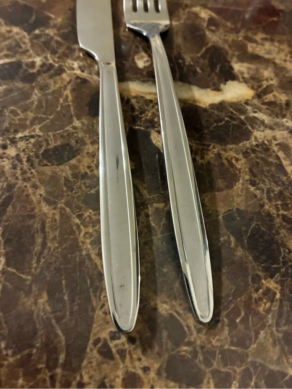 Stainless Steel Satin Handle Dinner Knife and Dinner Fork Cambridge
